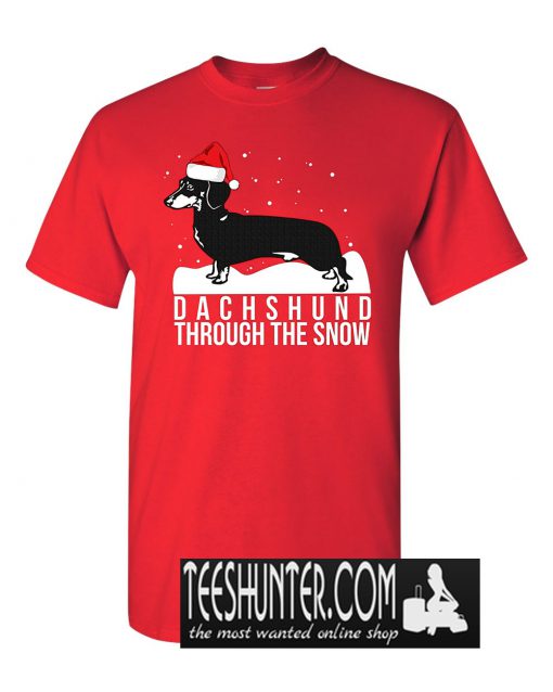 Funny Weiner Dog Christmas T-Shirt