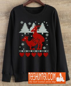 Deer Funny Ugly Christmas Sweatshirt