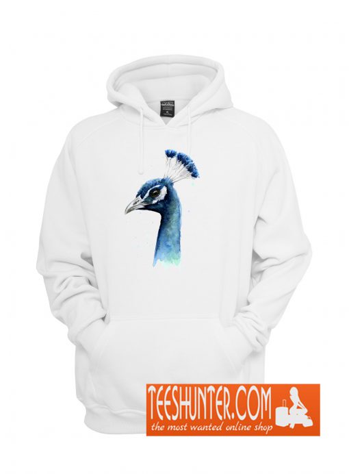 Peacock Watercolor Hoodie