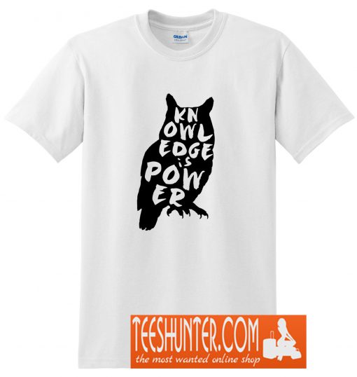 Knowledge Is Power Owl T-Shirt