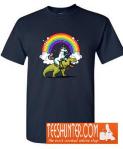 Unicorn Riding T-Rex T-Shirt