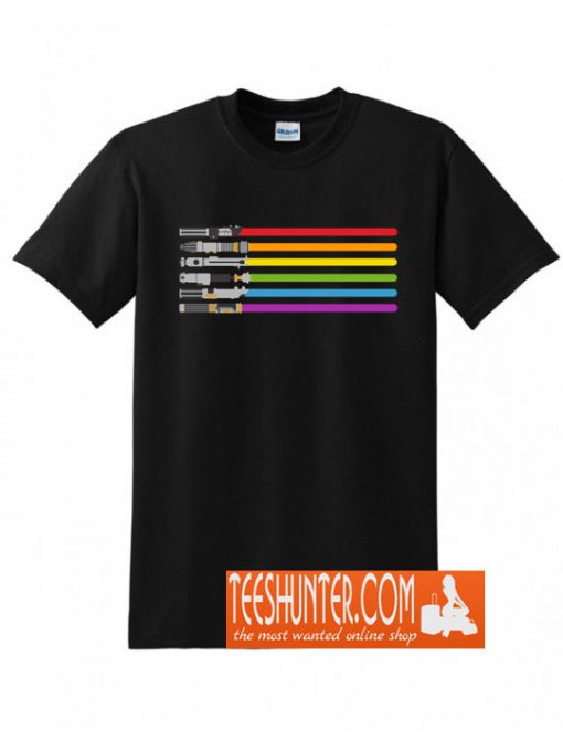 Lightsaber Rainbow T-Shirt
