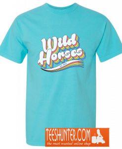 Wild Horses Retro Rainbow T-Shirt