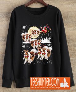 Sheltie Sleigh Christmas Sweatshirt