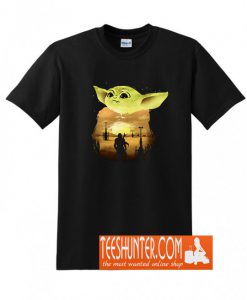 Baby Yoda Sunset T-Shirt