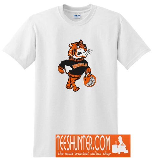 Cincinnati Bengals Retro Mascot Fan Design T-Shirt