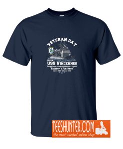 USS Vincennes (CG-49) US Navy Veterans T-Shirt