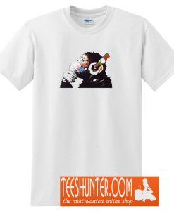 BANKSY DJ Monkey Thinker T-Shirt