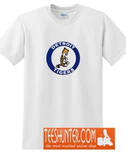Calvin and Hobbes Parody Detroit Tigers T-Shirt