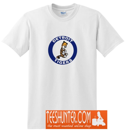 Calvin and Hobbes Parody Detroit Tigers T-Shirt