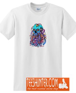 Optical Cyber Skull T-Shirt