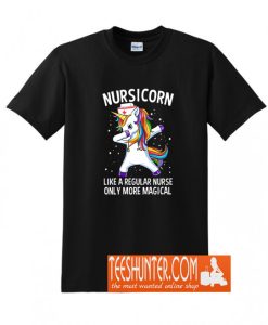 Dabbing Unicorn Nursicorn Funny Nurse T-Shirt