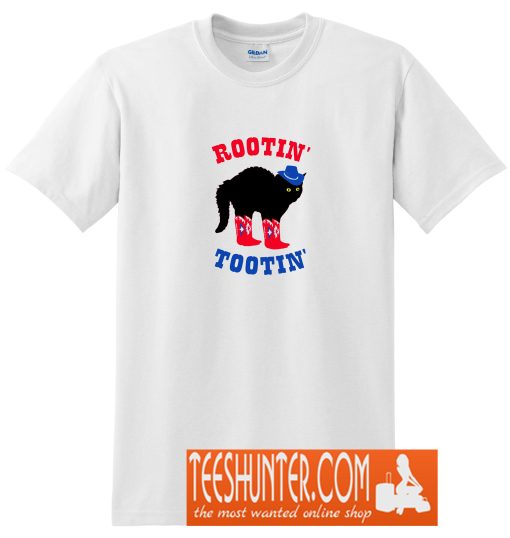 Rootin Tootin Cowboy Black Cat T-Shirt