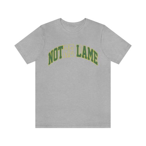 Drake Not Lame Notredame Embroidery Style Graphic Printed Tshirt TPKJ3