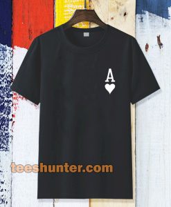 ace of hearts poker t-shirt TPKJ3