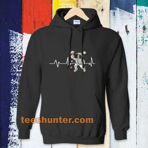 Ice Cream Astronaut Print Hoodie TPKJ3