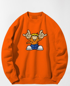 Kids Next Door Numbuh 4 Orange Print Sweatshirt TPKJ3