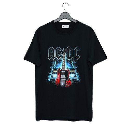 Acdc - Red Thunder Guitar T Shirt