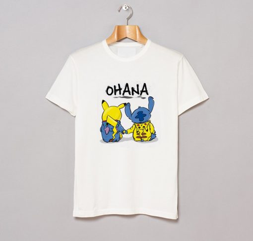 Ohana Pikachu and Stitch T-Shirt