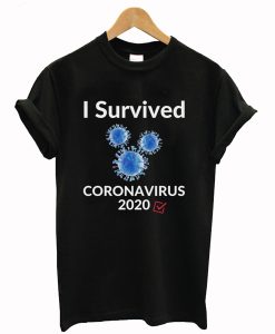 I Survived Corona Virus 2020 T-Shirt Black