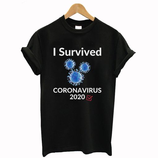 I Survived Corona Virus 2020 T-Shirt Black