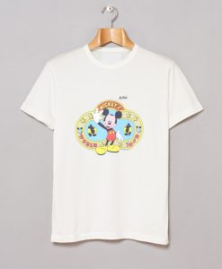 1990s Mens Mickeys World Tour T-Shirt