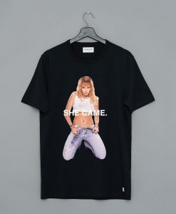 Miley Cyrus She Came Black T Shirt