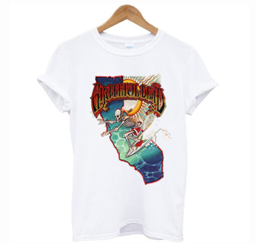 Grateful Dead Surfing Skeleton T Shirt