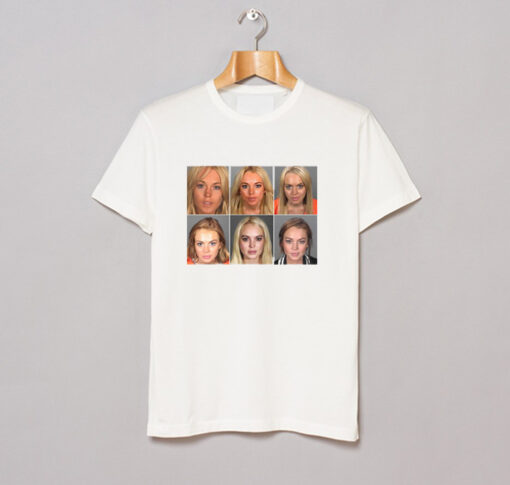 Lindsay Lohan Mugshots T Shirt