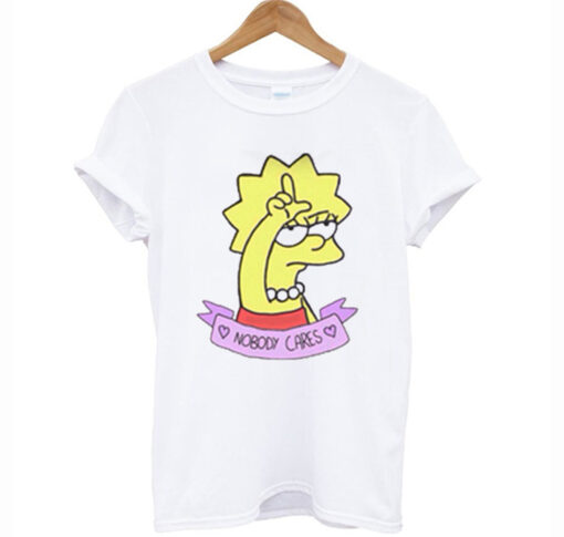 Lisa Simpson Nobody Cares T-Shirt