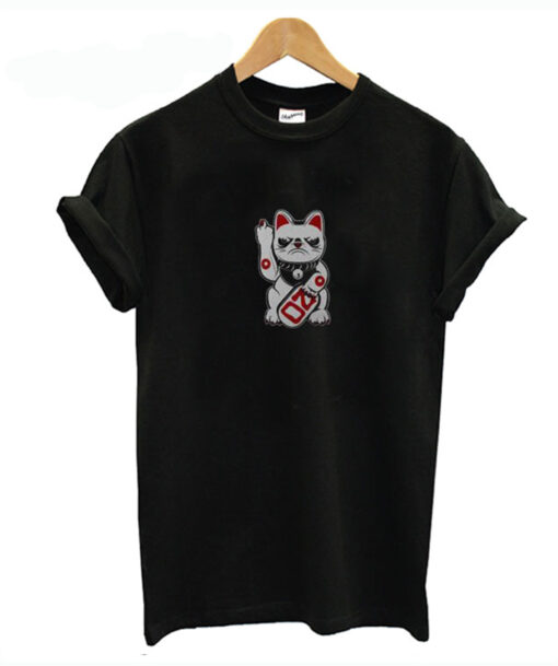 Grumpy Bad Lucky Cat T Shirt