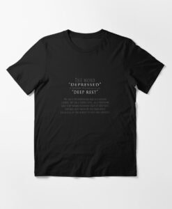 DEPRESSED as Deep Rest T-Shirt thd